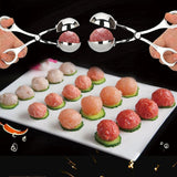 Meatball Maker Tool Clip Fish Meat Rice Ball Making Mold Tools Stainless Steel Meat Baller Tongs Kitchen Gadgets